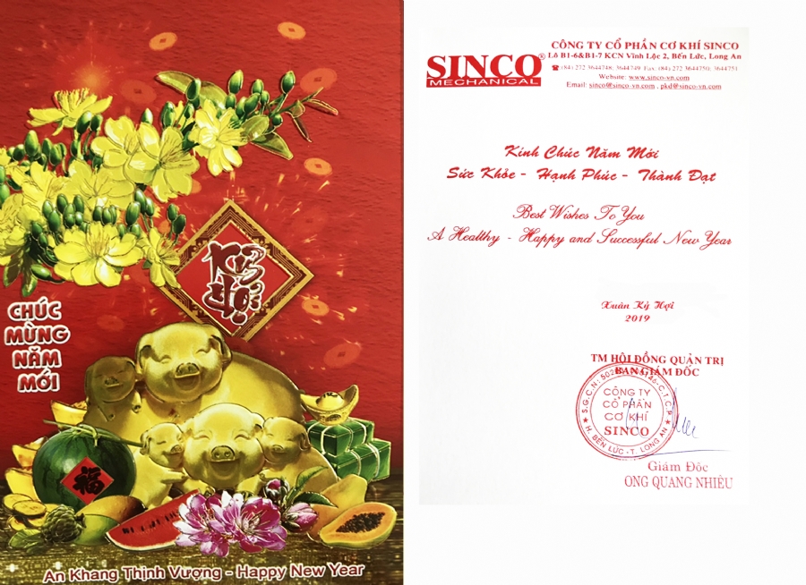 CHÚC MỪNG NĂM MỚI KỶ HỢI 2019