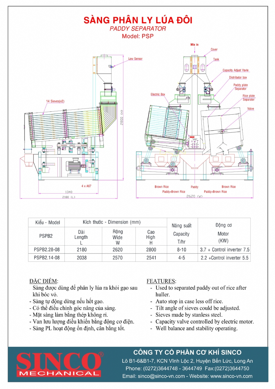 SẢN PHẨM MỚI - SÀNG PHÂN LY LÚA ĐÔI